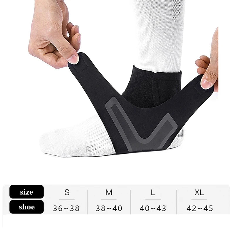 Ankle Brace Breathable Polyester Fiber for Sprains Sport Injuries Adjustable Compression Ankle Wrap Support Fitness Running Tool