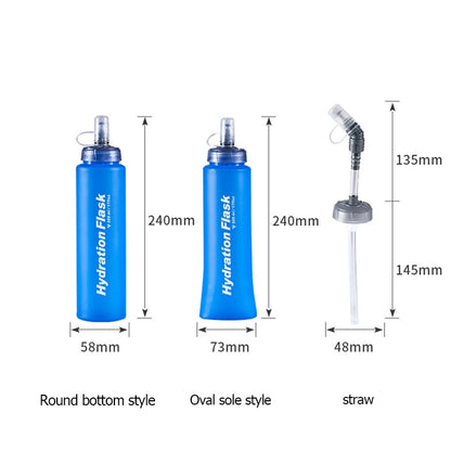 Foldable TPU Soft Flask Water Bottles 250Ml 500Ml 750Ml Running Hydration Pack Waist Bag Vest Outdoors Sport Water Bottle Bag