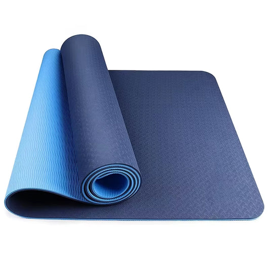 TPE Yoga Mat Non-Slip Extra Thick High-Density Eco Friendly Exercise Mats for Yoga Workout Pilates Mats for Women Men 6Mm 8Mm