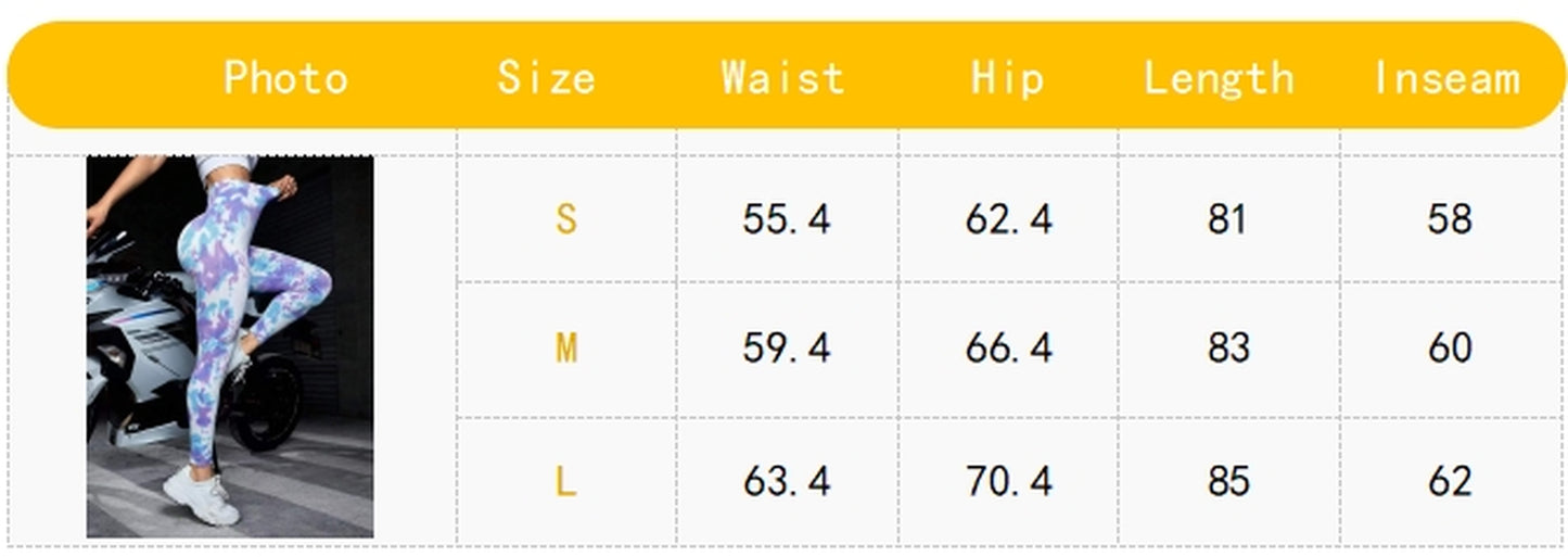 Tie Dye Scrunch Butt Lifting Seamless Leggings for Women High Waist Yoga Pants, Tummy Control Running Workout Tight
