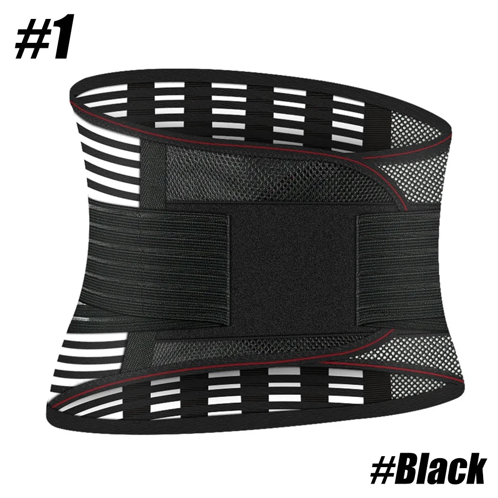 Back Brace for Men & Women - Breathable Waist Lumbar Lower Back Support Belt for Sciatica, Herniated Disc, Scoliosis