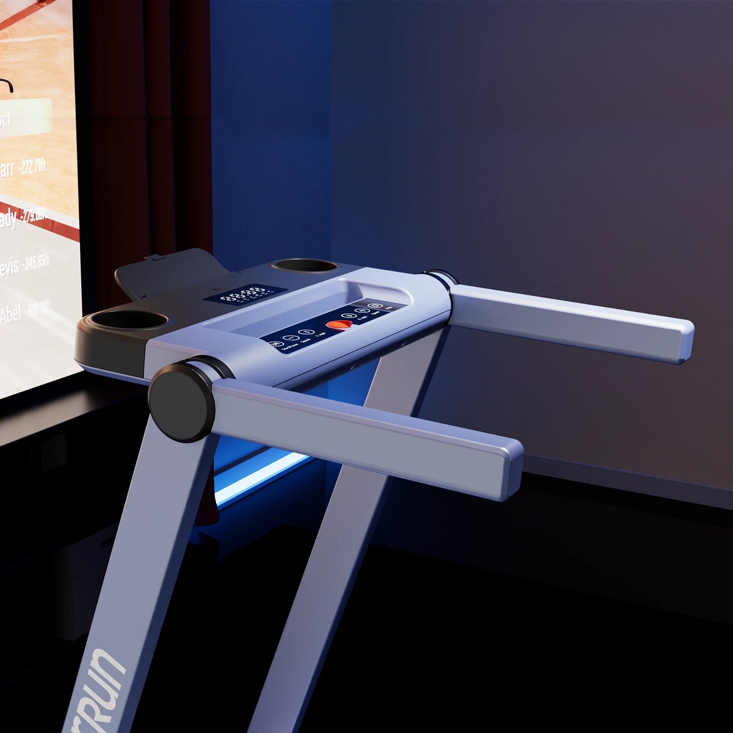 Deerrun A1 Pro Move+ 6% Incline Foldable Treadmill——2025 Upgraded Chip & NFC Support | 350Lbs, 10Mph Blue
