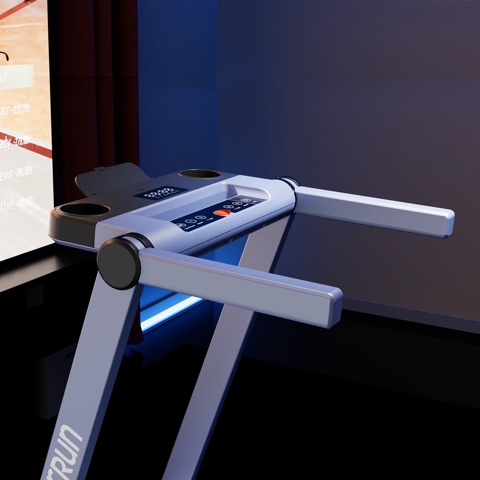 Deerrun A1 Pro Move+ 6% Incline Foldable Treadmill——2025 Upgraded Chip & NFC Support | 350Lbs, 10Mph Blue