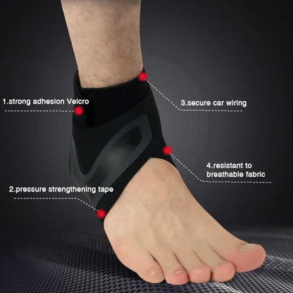Ankle Brace Breathable Polyester Fiber for Sprains Sport Injuries Adjustable Compression Ankle Wrap Support Fitness Running Tool