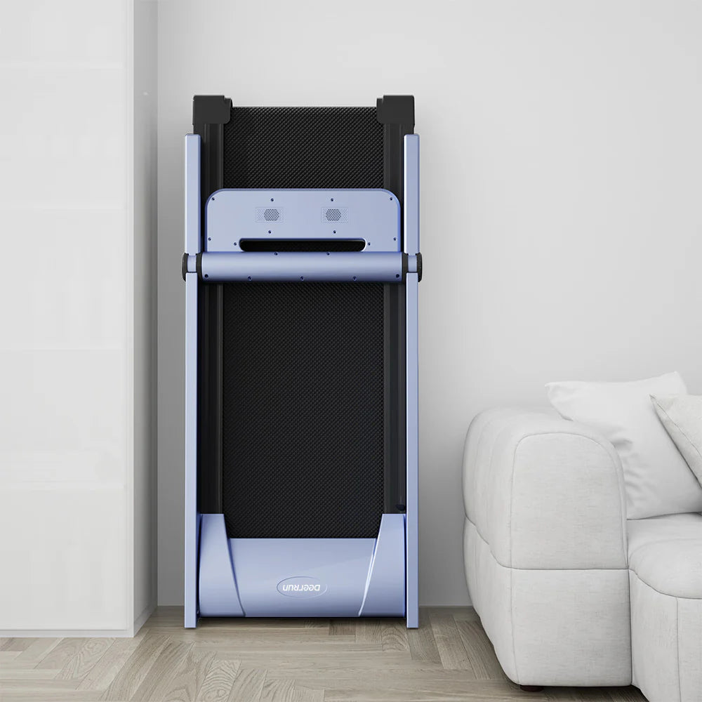 Deerrun A1 Pro Move+ 6% Incline Foldable Treadmill——2025 Upgraded Chip & NFC Support | 350Lbs, 10Mph Blue