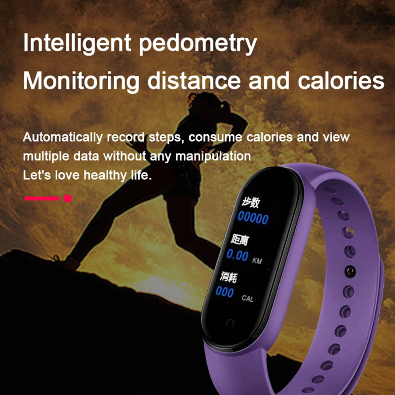 Smart Watch Smartband Heart Rate Smartwatch M7 Fitness Tracker Blood Pressure Sport Bracelet for Mi Band 7 Men Women