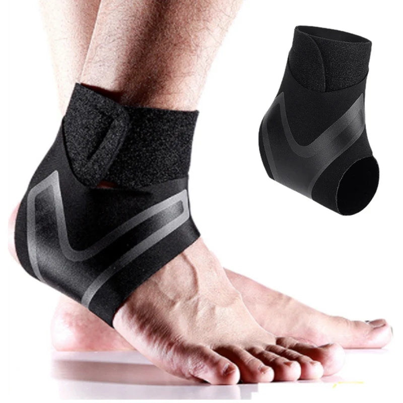 Ankle Brace Breathable Polyester Fiber for Sprains Sport Injuries Adjustable Compression Ankle Wrap Support Fitness Running Tool