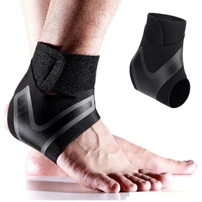 Ankle Brace Breathable Polyester Fiber for Sprains Sport Injuries Adjustable Compression Ankle Wrap Support Fitness Running Tool