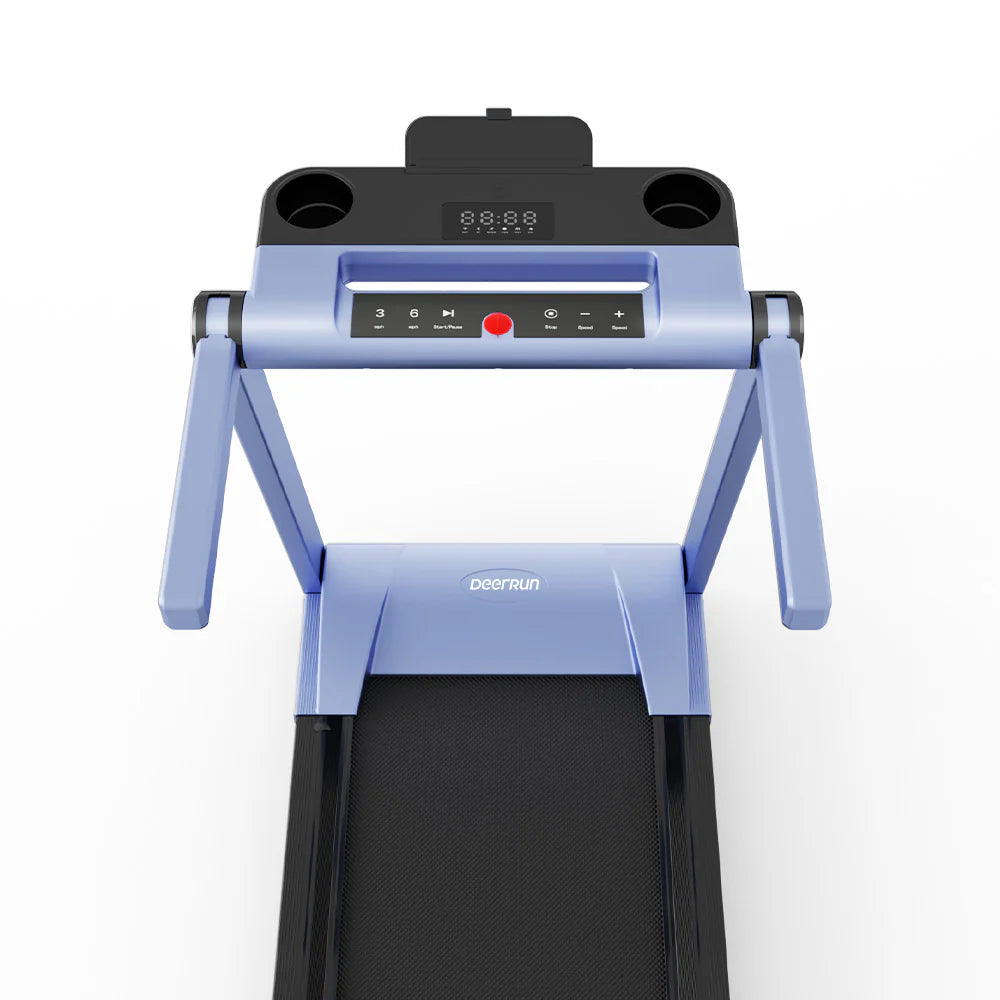 Deerrun A1 Pro Move+ 6% Incline Foldable Treadmill——2025 Upgraded Chip & NFC Support | 350Lbs, 10Mph Blue