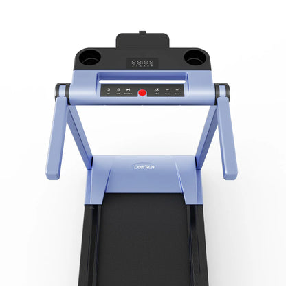 Deerrun A1 Pro Move+ 6% Incline Foldable Treadmill——2025 Upgraded Chip & NFC Support | 350Lbs, 10Mph Blue