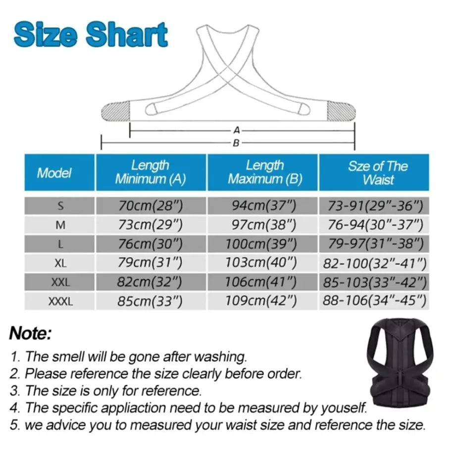 Back Posture Corrector Brace Shoulder Support Belt Upper and Lower Back Pain Relief Improve Spine Clavicle Brace Posture Vest