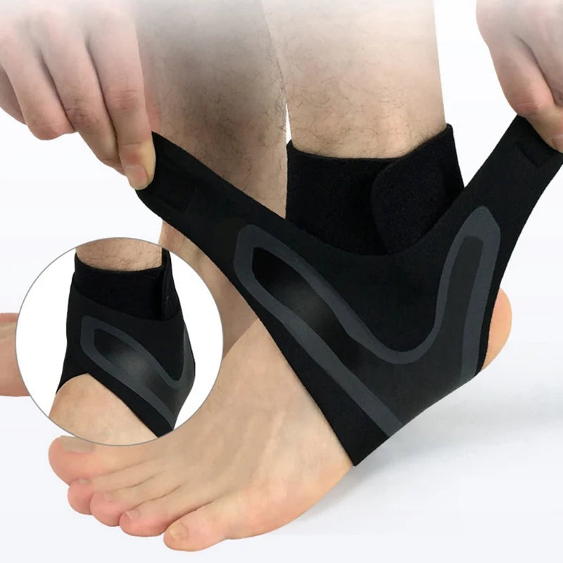 Ankle Brace Breathable Polyester Fiber for Sprains Sport Injuries Adjustable Compression Ankle Wrap Support Fitness Running Tool