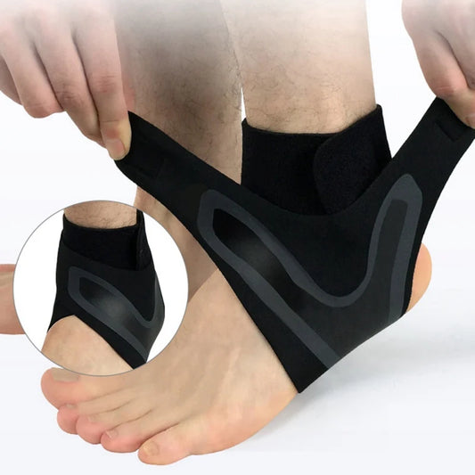 Ankle Brace Breathable Polyester Fiber for Sprains Sport Injuries Adjustable Compression Ankle Wrap Support Fitness Running Tool