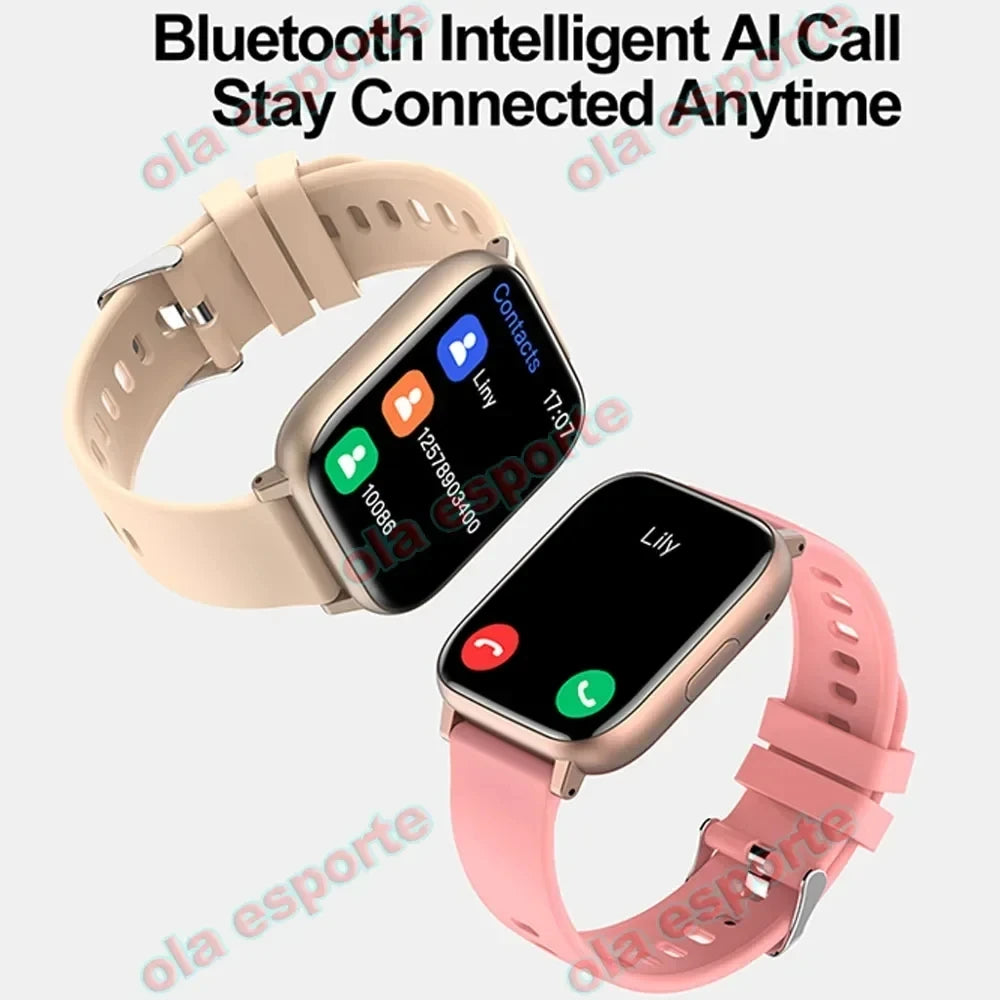 Smart Watch 2025 Bluetooth Call Sleep Heart Rate Health Monitoring GPS Watches for Men Women Sport Fitness Waterproof Smartwatch